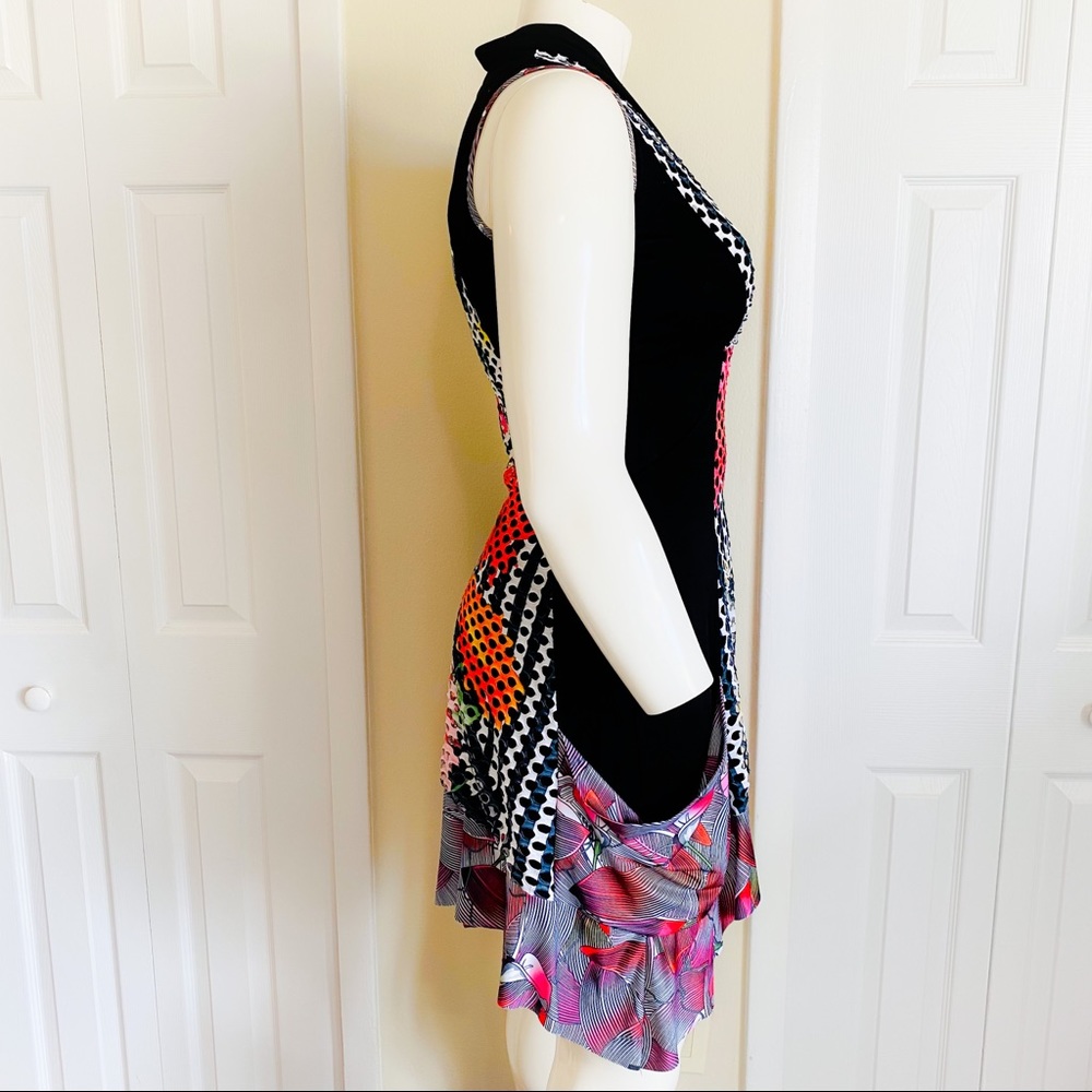 Tango Mango Stunning Unique Mixed Media Mesh Dress - Picture 8 of 12
